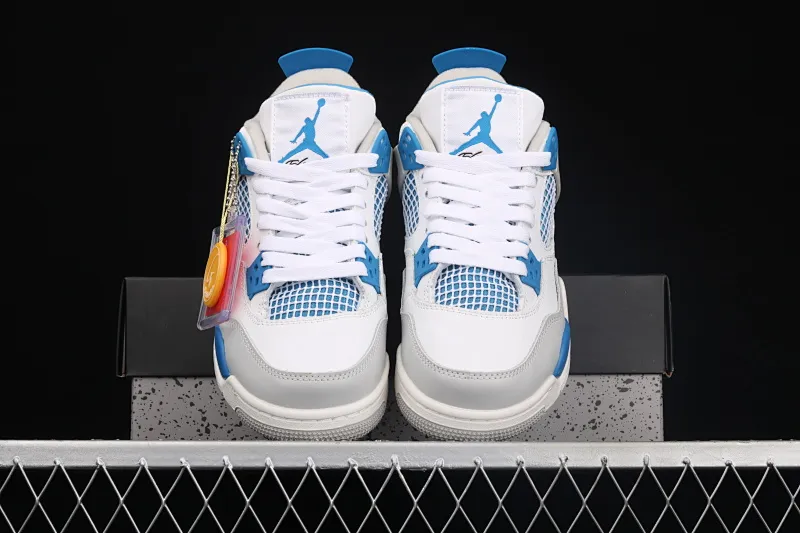 All categories Air Jordan Jordan series basketball shoes Air Jordan 4 G version Air Jordan 4 Retro "Military Blue" AJ4 Joe 4 white blue 308497-105